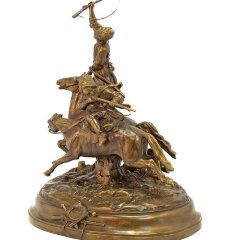 Скульптурная композиция «Джигитовка лезгин»