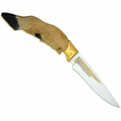 Подарочный нож «Козья ножка» в виде охотничьего трофея