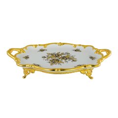 Керамический поднос «FIORI GOLD»