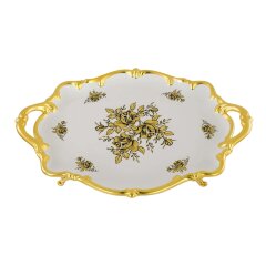 Керамический поднос «FIORI GOLD»