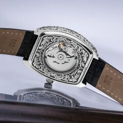 Серебряные мужские часы «ORNAMENT»