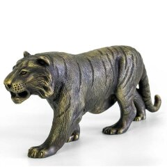 Большая бронзовая статуэтка «Тигр» в подарок мужчине