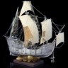 Сувенирный корабль «Santa Maria» из серебра в подарок для интерьера