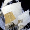 Сувенирный корабль «Santa Maria» из серебра в подарок для интерьера