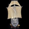 Сувенирный корабль «Santa Maria» из серебра в подарок для интерьера
