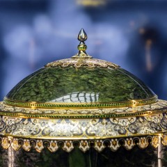 Настольная лампа «ВОСТОК» из натурального камня нефрит для рабочего стола