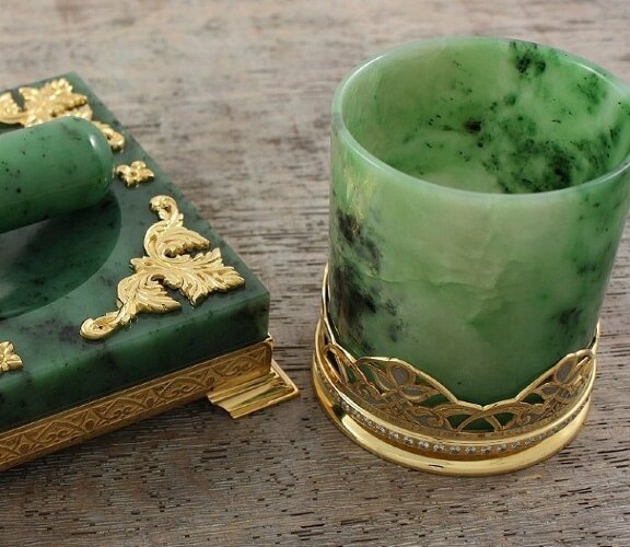 Мужской подарочный набор для виски «Нефритовый»