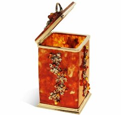 Янтарная коробочка для чая «Виноград»