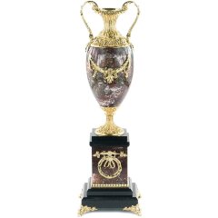 Стильная ваза для цветов «Антик» из камня