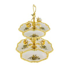 Керамическая менажница «FIORI GOLD»