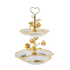 Керамическая менажница «FIORI GOLD»