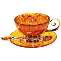 Чайная чашка из янтаря «Антик»