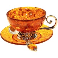 Чайная чашка из янтаря «Антик»