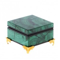 Малахитовая шкатулка «Антик» для украшений