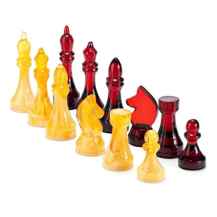 Янтарные шахматные фигуры «Классик»