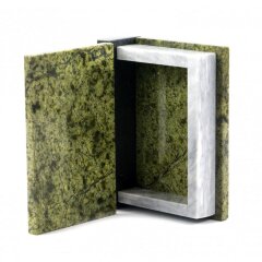 Подарочная шкатулка из змеевика «Книжка» для украшений