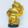 Позолоченная фигурка «Деловой тигр» из бронзы — символ 2022
