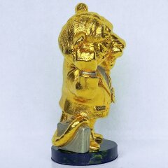 Позолоченная фигурка «Деловой тигр» из бронзы — символ 2022