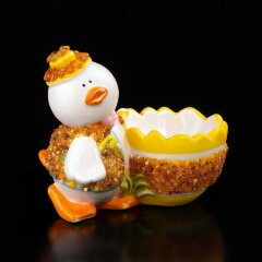 Сувенирная подставка для яйца «Утёнок» в подарок к Пасхе