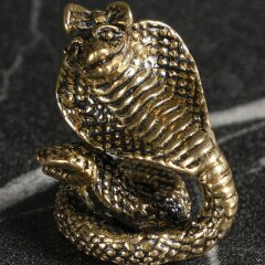 Подарочная фигурка змея «Кобра с бантом» в подарок к новому 2025 году