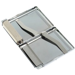 Портсигар карманный на 20 сигарет «Оникс» с зажигалкой в подарок девушке