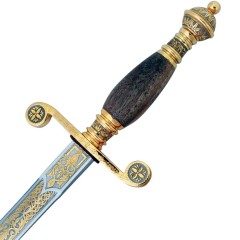 Макет оружия сувенирный кортик «Офицерский» (позолоченные ножны металл огранка)