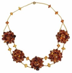 Янтарное колье «Вечер»