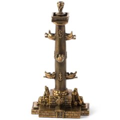 Сувенирный подсвечник «Ростральная колонна» (Нева и Волхов) в подарок на память из СПб