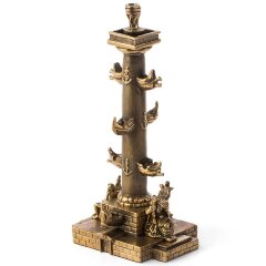 Сувенирный подсвечник «Ростральная колонна» (Нева и Волхов) в подарок на память из СПб