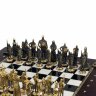 Шахматный ларец «Русские» с бронзовыми фигурами
