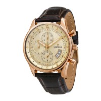 Золотые мужские часы «GENTLEMAN» (хронограф)