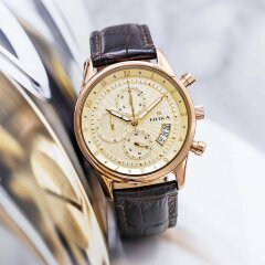 Золотые мужские часы «GENTLEMAN» (хронограф)