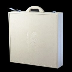 Шахматный ларец «Антик» из карельской берёзы и янтаря