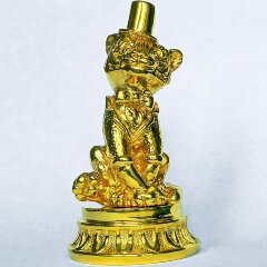 Позолоченная фигурка «Тигренок джентельмен» из бронзы — символ 2022 года