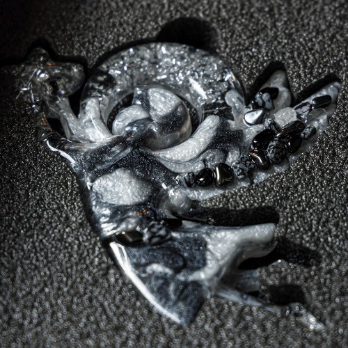 Ёлочная игрушка «Ангелок» (обсидиан) в подарок на Новый год