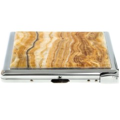 Портсигар металлический на 10 сигарет «Оникс» с зажигалкой в подарок подруге