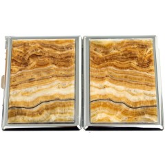 Портсигар металлический на 10 сигарет «Оникс» с зажигалкой в подарок подруге