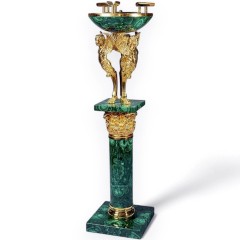 Подставка для сигар «Малахит» с художественным декором в подарок мужчине