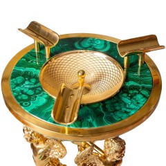 Подставка для сигар «Малахит» с художественным декором в подарок мужчине