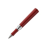 Подарочная женская ручка «Роза красная» с серебряным кольцом