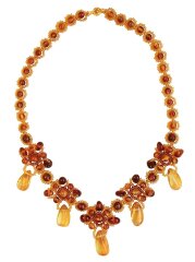 Янтарное колье «Осенний вечер»