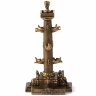 Сувенирный подсвечник «Ростральная колонна» (Волга и Днепр) в подарок на память из СПб