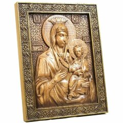 Резная икона «Божья матерь Иверская»