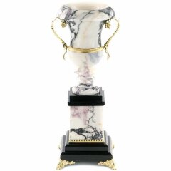 Интерьерная ваза «Медичи» из белого мрамора