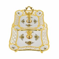 Керамическая менажница «FIORI GOLD»
