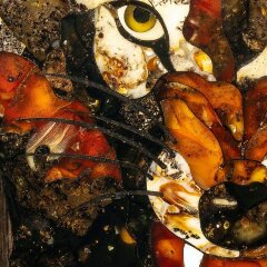 Подарочные нарды «Волчий оскал» из ценных пород дерева с янтарной инкрустацией