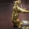 Украшенный бокал для пива «Медведь» с объёмной фигуркой