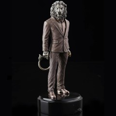 Интерьерная статуэтка «Лев деловой» из бронзы в подарок мужчине директору