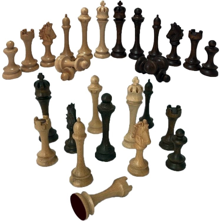 Деревянные шахматные фигуры «Касабланка» (малые)