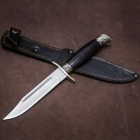 Сувенирный нож финка «Разведчик» в кожаных ножнах